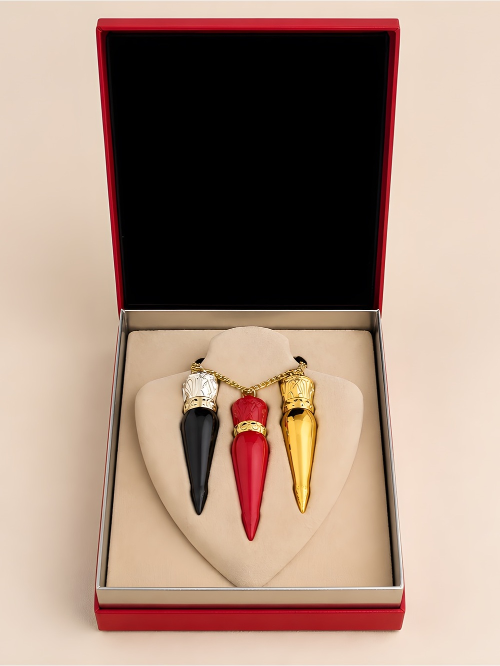 Christian Louboutin Lip Trio Rouge Louboutin Coffret Set MSRP $315